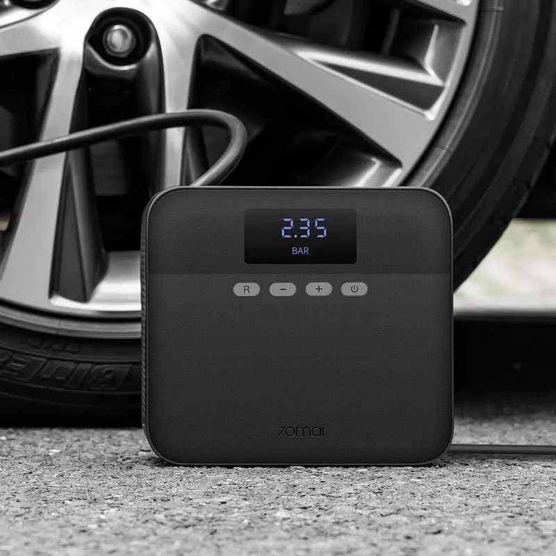 Xiaomi-compresor de aire 70mai para coche, bomba de aire eléctrica portátil de 12V, Digital Inflador de neumáticos inteligente, rápido