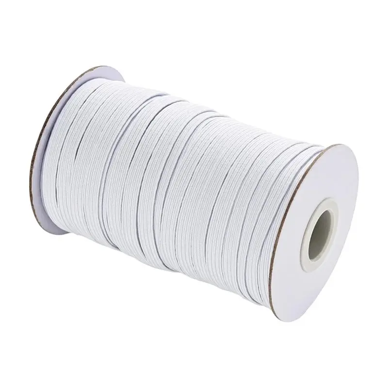 

ABUN-Elastic Band For Sewing, White Knit 1:3X 0.8Cm High Elastic Cord For Waistband And Pants Waist, 1 PC