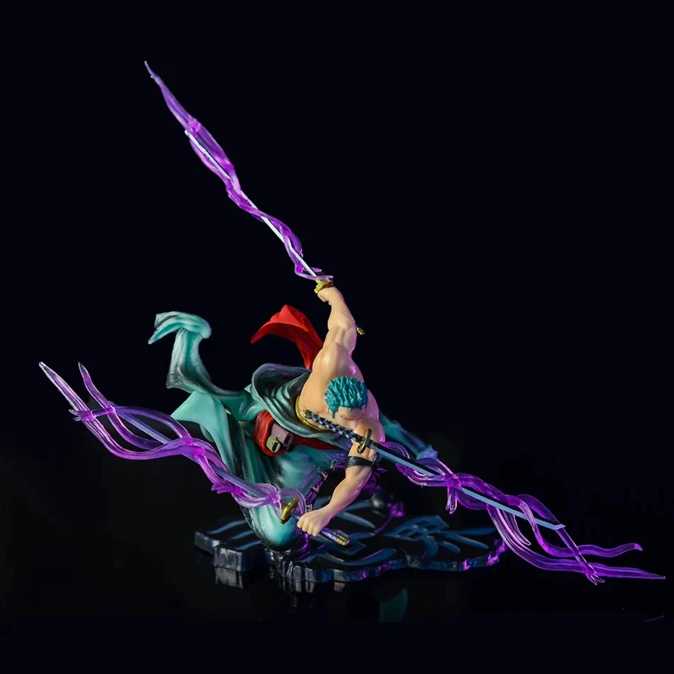 โมเดลวันพีซ ซีรีส์สามพันโลก โซลอน สามมีด ฟลอว์ ดับเบิ้ลเฮด คาร์วิ่ง ไทด์เพลย์ แบบพกพาและตั้งโต๊ะ