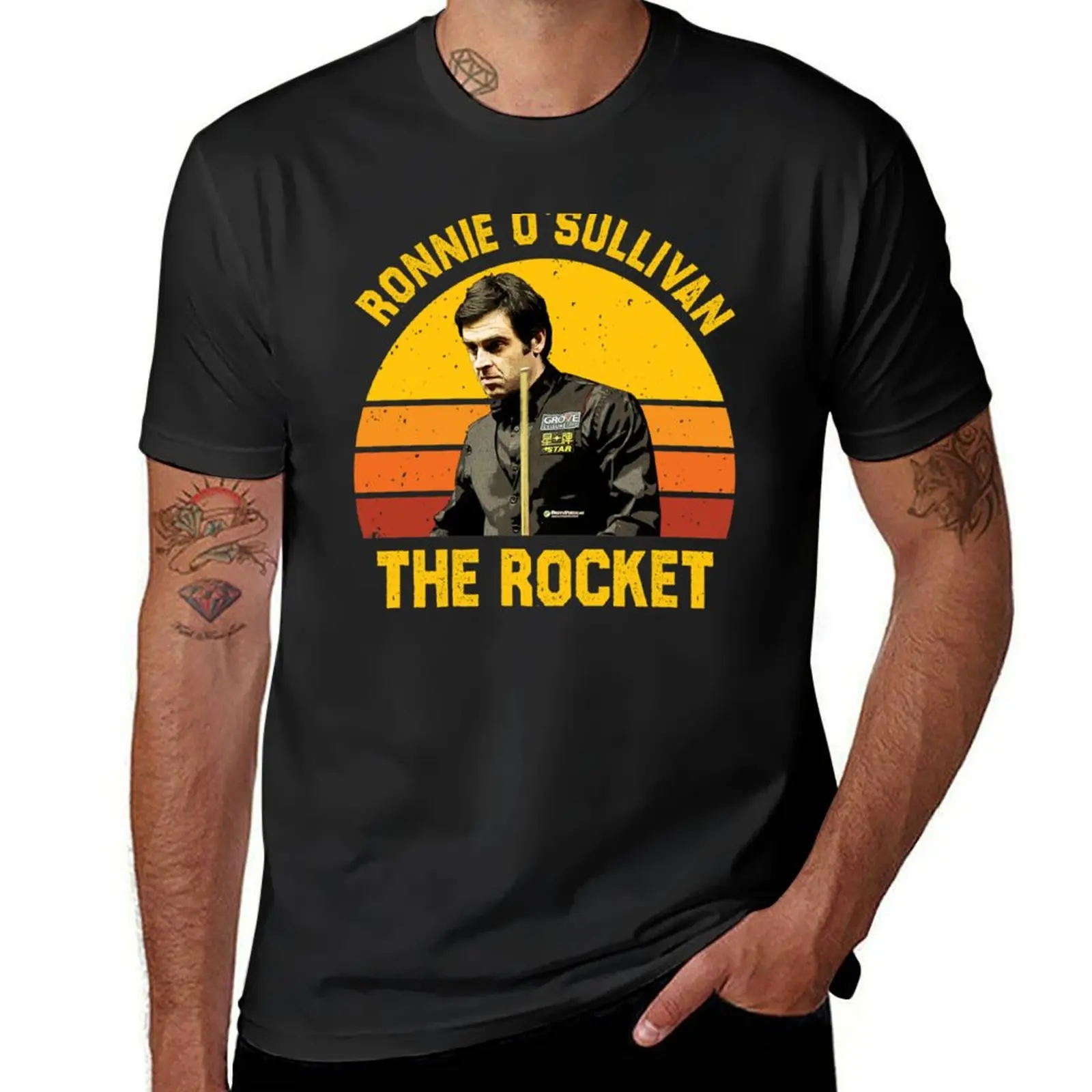 Ronnie O_Sullivan the Rocket T-Shirt quick-drying blacks oversizeds black t shirts for men