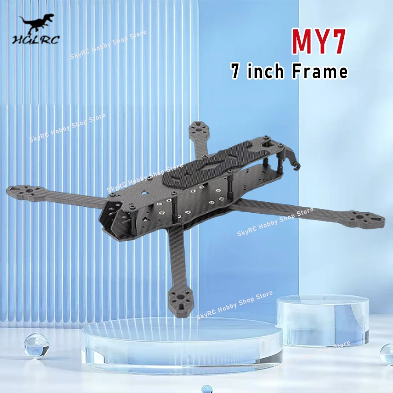 

HGLRC MY7 7-дюймовая рама — колесная база 335 мм, толщина рычага 6 мм для аксессуаров для гоночного квадрокоптера RC Freestyle