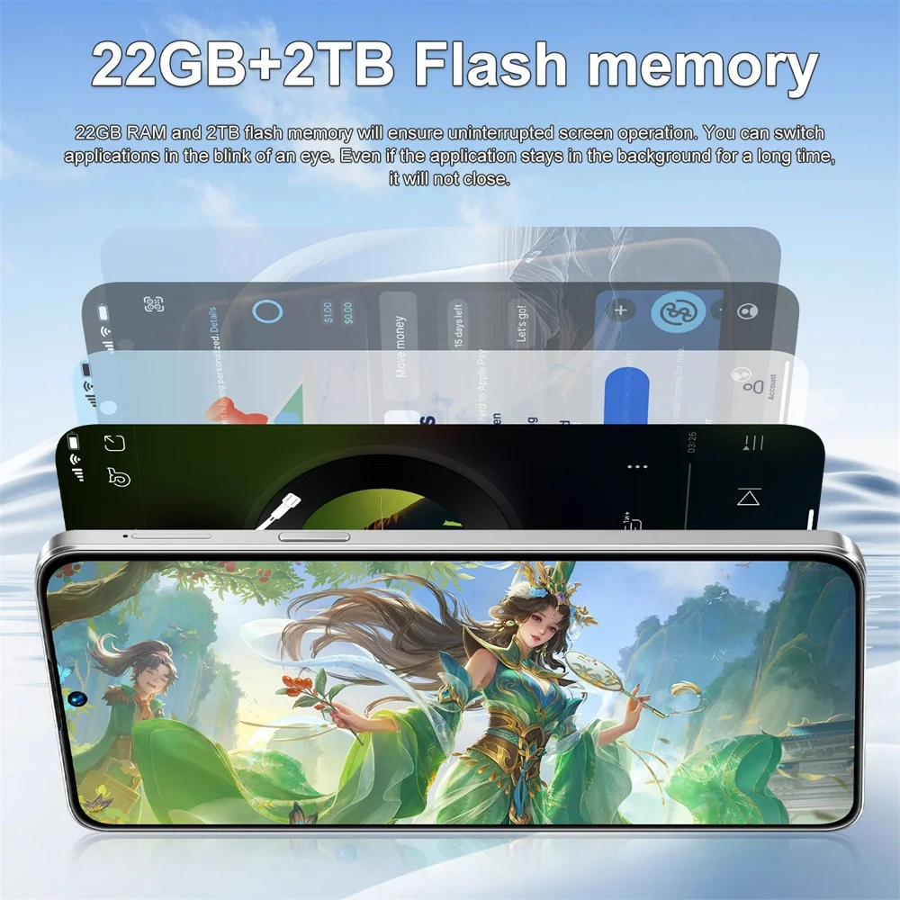 K-Touch Note 17 Pro Mobile Phones Smartphone Android 15 Global Version Cell phone 7.3 Inch Large Screen 16 + 48MP 22GB + 2TB 7800mAh Power Battery 5G Dual SIM Face Unlock WiFi GPS Cellphones For Men Women