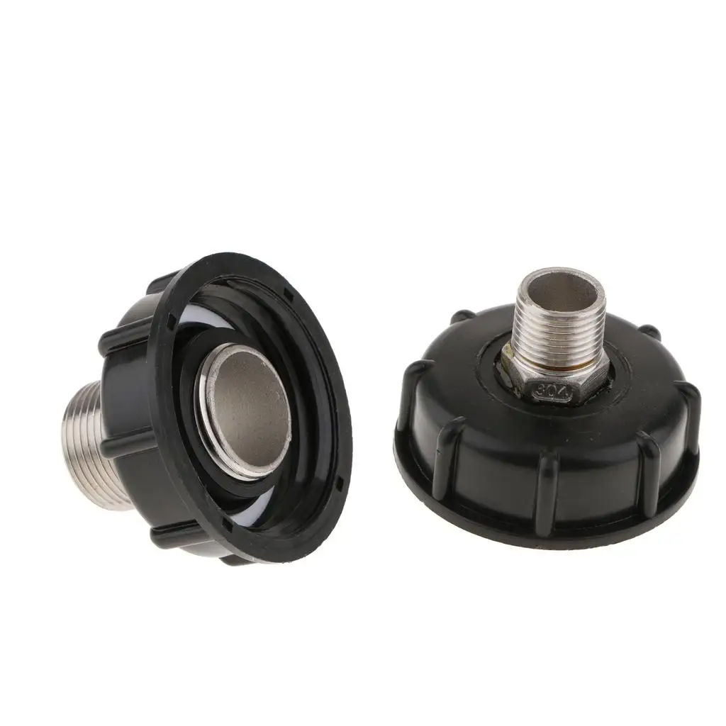 High Quality Plastic 1000L Hose Adapter Fitting Tool Water Tank Connector for IBC Barrel Garden Irrigation - view 2