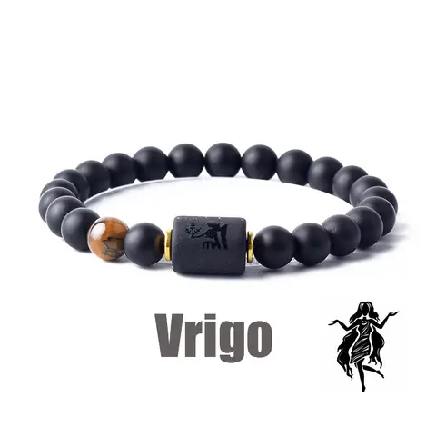 12 Constellation Bracelet Homme Zodiac Bangles Men Cancer Virgo Leo Libra Bracelet for Women Friendship Gift Bracelet on Hand