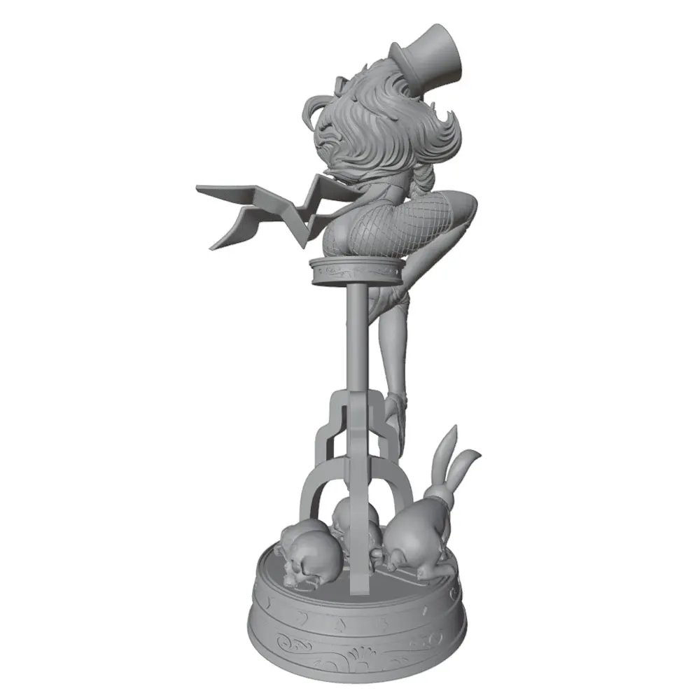 Figura decorativa 1/24 de personaje de anime - gris, DIY, sin montar - imagen 4