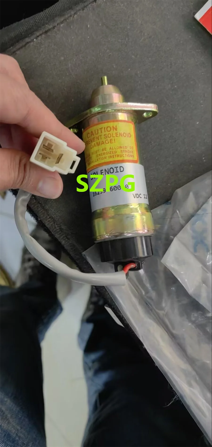 

For Fuel Solenoid MV1-48 16259-60010 for Hitachi TW150DHB TW190 Kubota D1105 V1505