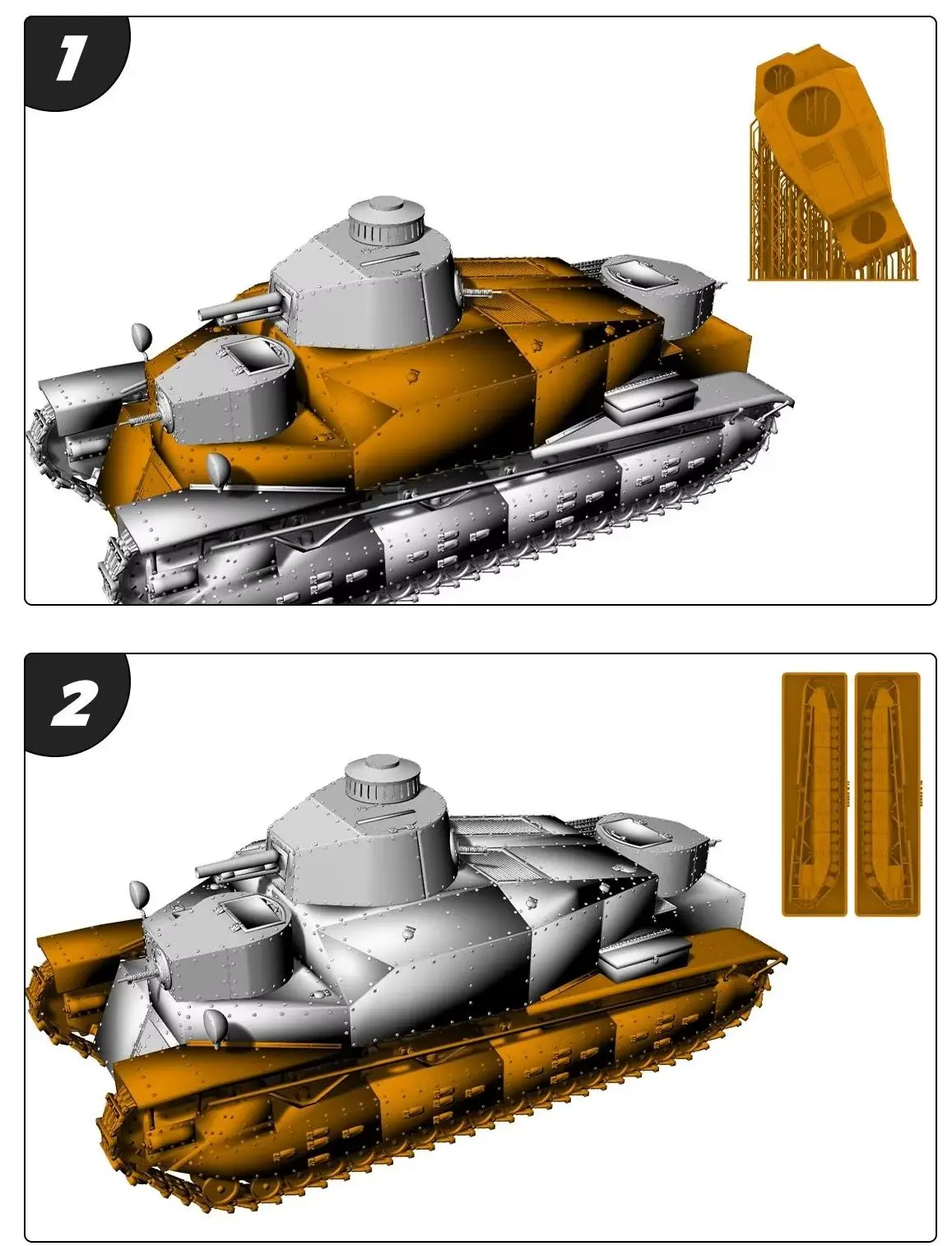 

SSMODEL IJA Type91 Комплект военной модели тяжелого танка железной дороги SS623 1/48 1/87 1/160 1/220