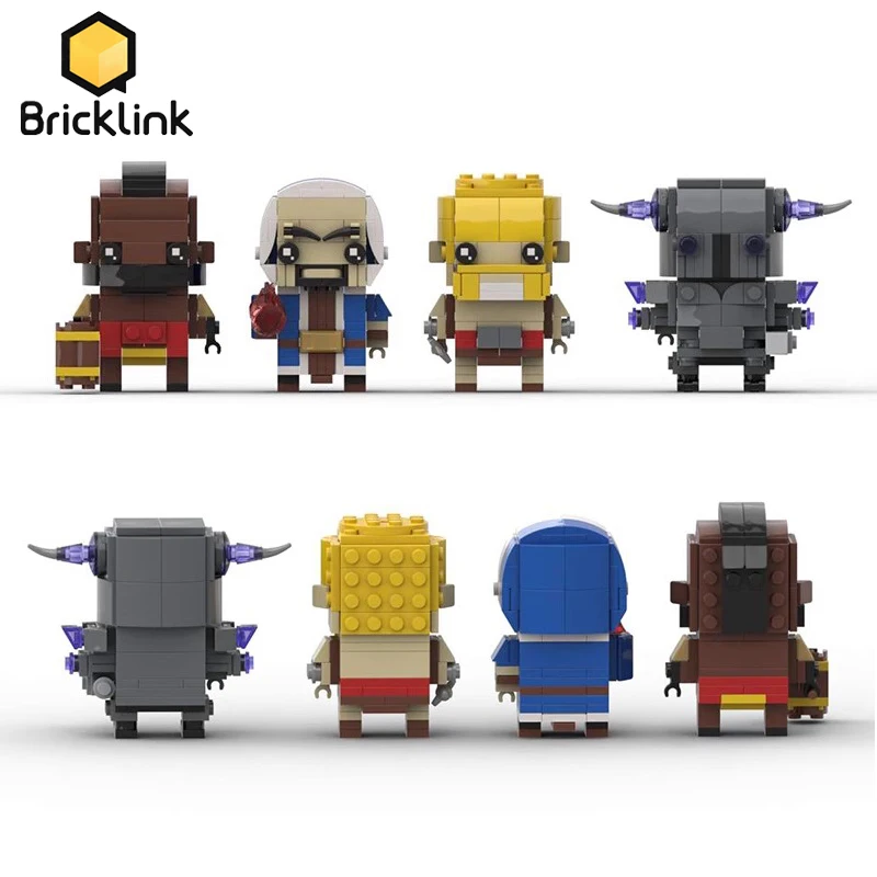 

Bricklink MOC Game Royale Wars Action Figures Bricks Head Sets PEKKA Barbarians Hog Rider Building Blocks Kid Toys Christmas Gif
