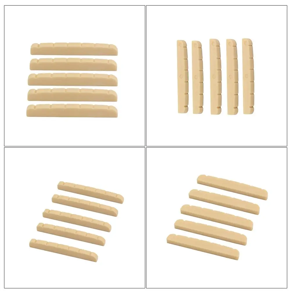 

5 Pcs Electric Guitar Pillow Pre-slotted Nut Bass Accessories Lover's Accessory Beige
