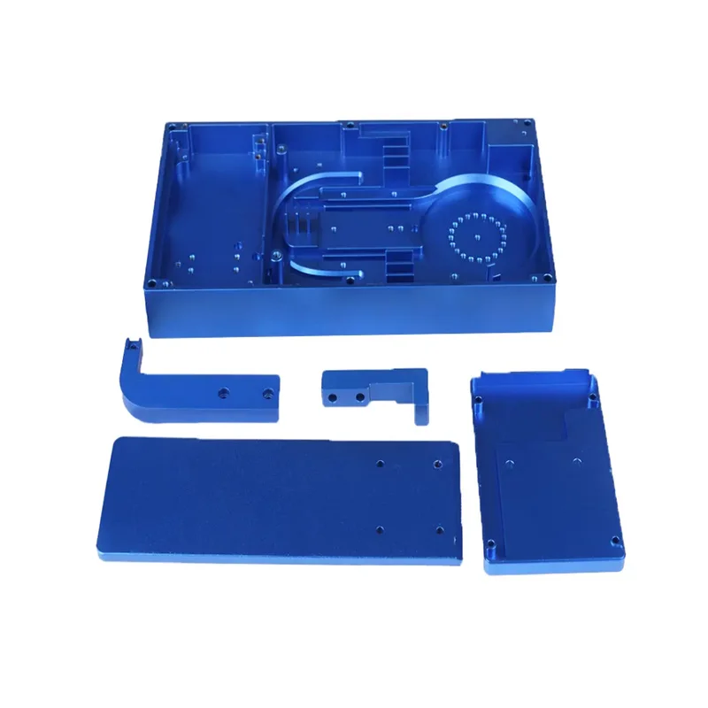 CNC milling processing of red anodized aluminum alloy porous positioning connecting strips