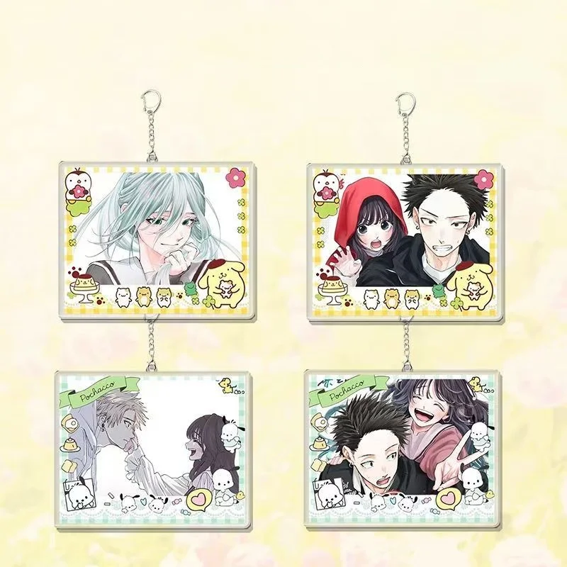 La flor fragante flores con dignidad Rintaro Tsumugi Kaoruko Waguri llavero acrílico mochila decoración colgante llavero Prop