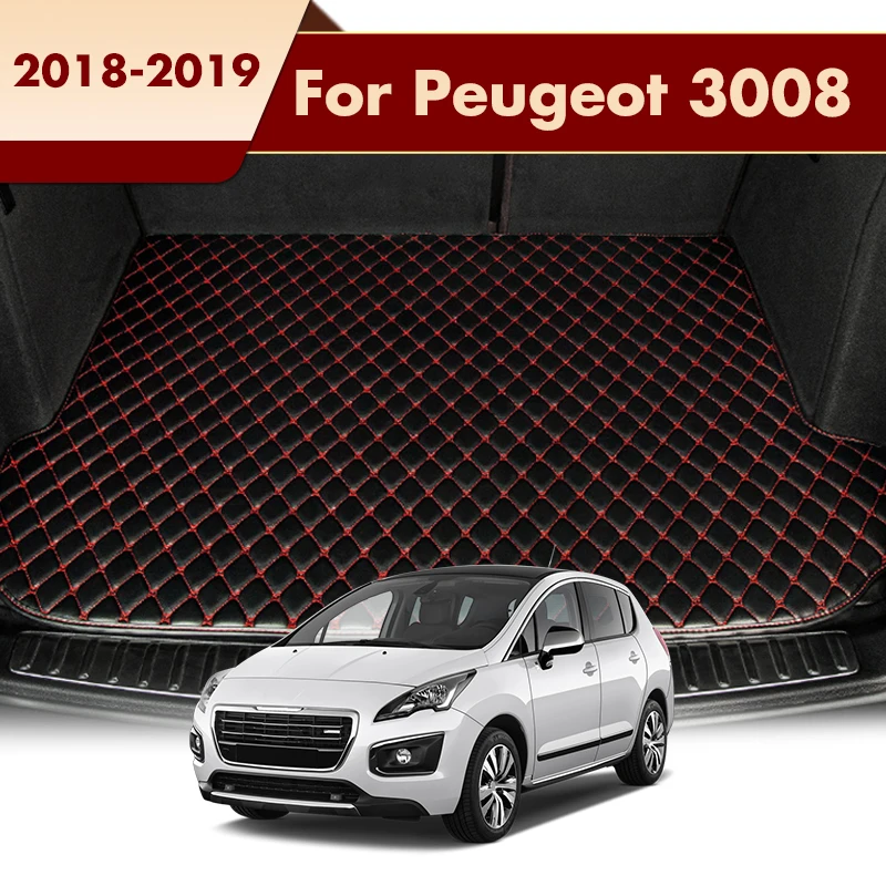 

Car Trunk Mats Fit For Peugeot 3008 2018 2019 Rear Trunk Tray Liner Cargo Pads Accessories Products Non-Slip Carpets Decoration