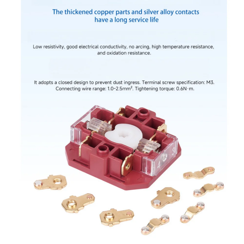 for Easy Installation Changeover Switch Circuit Breaker 5 Section Switch Changeover Switch Flame-retardant Plastic
