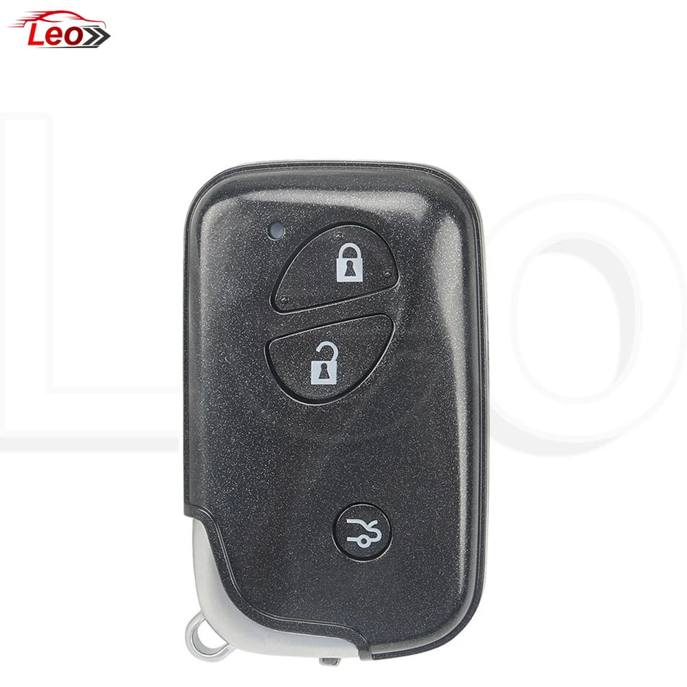 Leo For Lexus IS250 ES350 GS350 LS460 GS 3button Smart Remote Key Case Fob Keyless Entry Blank Car Key Shell