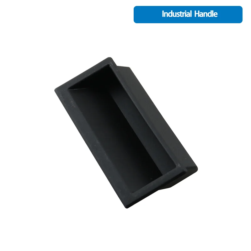 (Multiple Packs) Plastic Black Embedded Handle Industrial Automation Machinery Equipment Electrical Cabinet Furniture Hidden