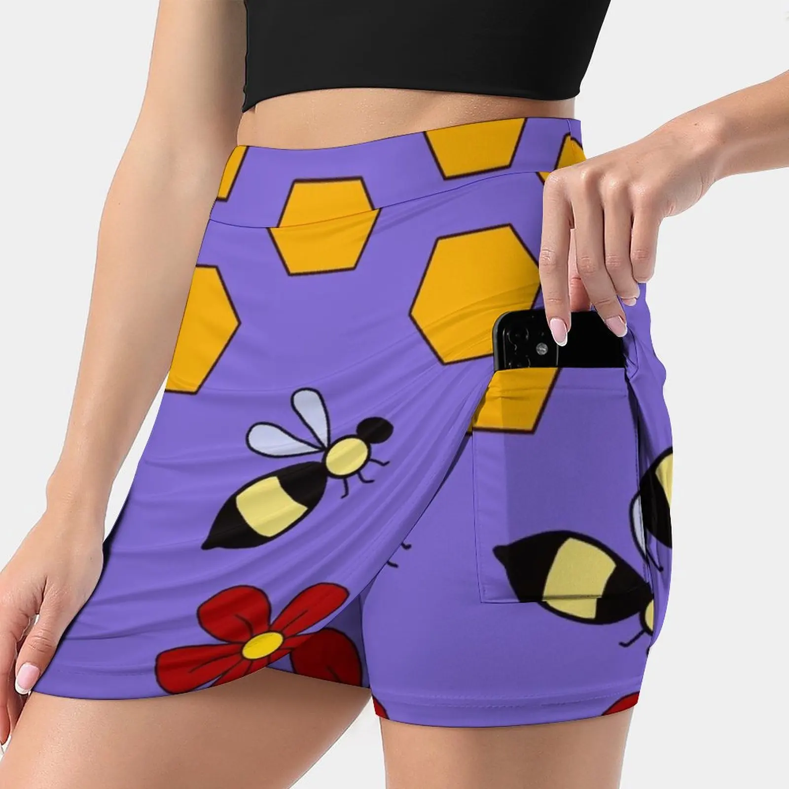 Miss Frizzle In A Beehive The Magic School Bus Women's skirt Y2K Summer Clothes 2022 Kpop Style Trouser Skirt With Pocket Miss