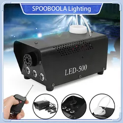 500W LED R/G/B 무선 원격 제어 안개 기계 펌프 Dj 디스코 연기 기계 파티 결혼식 크리스마스 무대 LED 안개