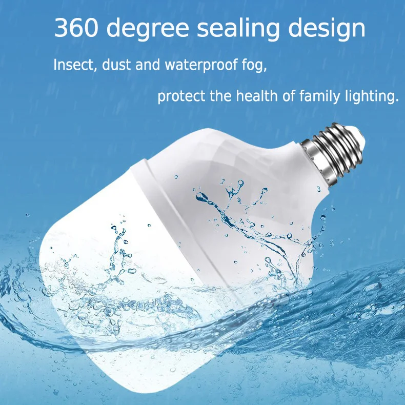 5W 10W 15W 20W 30W 45W 65W E27 LED screw mouth light 220V non flickering high brightness light bulb white light eye protection