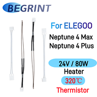 20v 80w Cartridge Heater 320 ℃ Thermistor For Elegoo Neptune 4 Plus Hotend Neptune 4 Max Hotend Upgrade Kit Ceramic Heating