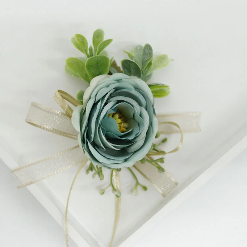 Künstlichen Boutonnieres Blumen Marrige Hochzeit Zubehör Groomsmen hochzeit corsage düğün aksesuarları