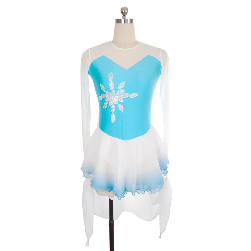 

Customized Children's Adult Figure Skating Dress Girls' Performance Dress Competition Grade Skirt танцевальный костюм