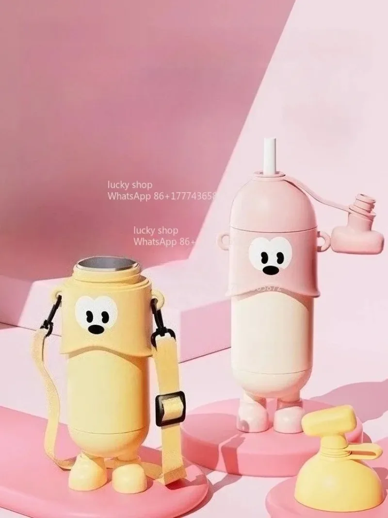 Banana Doll Thermal Insulation Water Cup for Students, Straw Cup New High Value