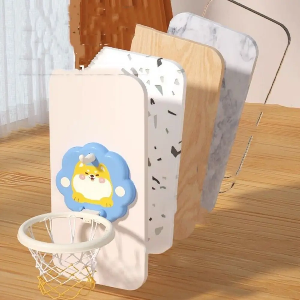 Hanging Mini Basketball Hoop Basketball Net Athletic Animal Basketball Board Cartoon Foldable Basketball Training Toy