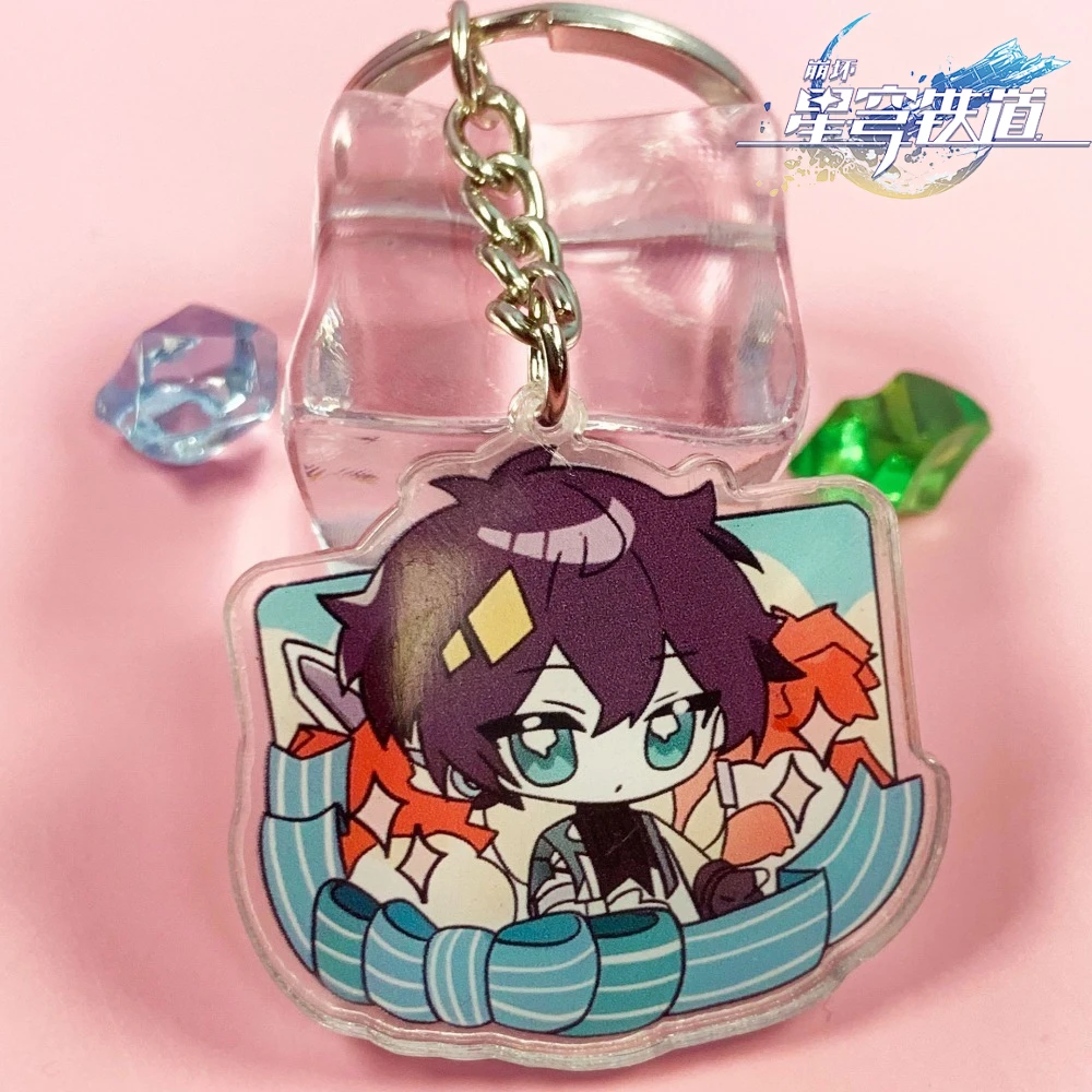 هونكاي: ستار السكك الحديدية لعبة ميرش تشيبي نمط المفاتيح دان هنغ هيرتا بيلا برونيا سامبو نيكولا لوه يي ظهره قلادة هدية عيد