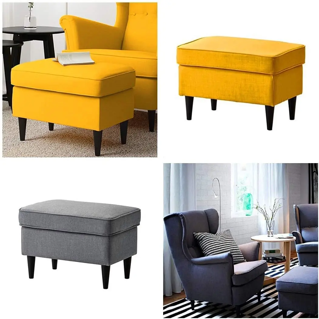 أسود مستدير أريكة خشبية صلبة الأريكة كرسي العثماني Loveseat الجدول مضمد خزانة أرجل قطع الأثاث أقدام أثاث خشبية Rep