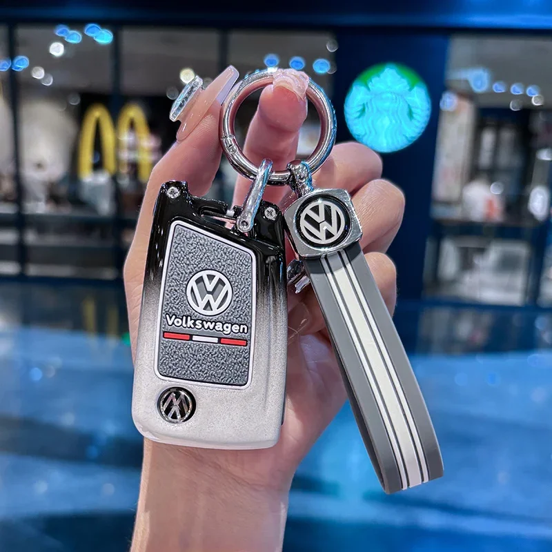 

For VOLKSWAGEN VW Car Flip Key Case Cover Shell For VW Volkswagen Golf 7 MK7 Tiguan MK2 For Seat Ateca Leon FR 2 Ibiza Remote Ke