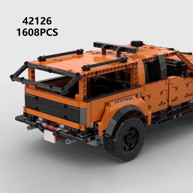 42126 Technical F-150 Raptor Pickup Cars Assembly Model Birthday Gifts 1608Pcs Brick Children's Educational Toys