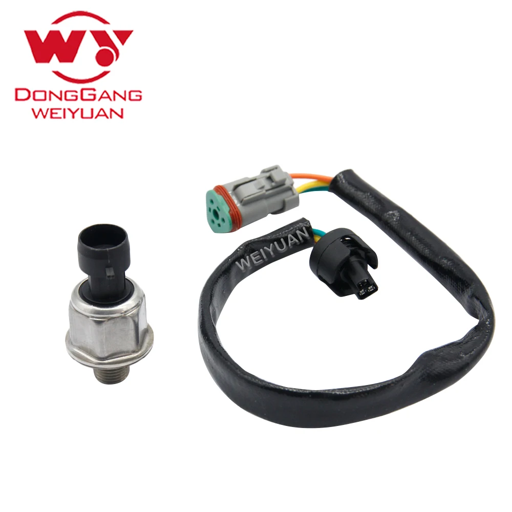 5pcs/lot Sensor 224-4536, 3PP6-1, with Connect Line, for CAT 336D, for excavator, Common rail diesel fuel injection system part