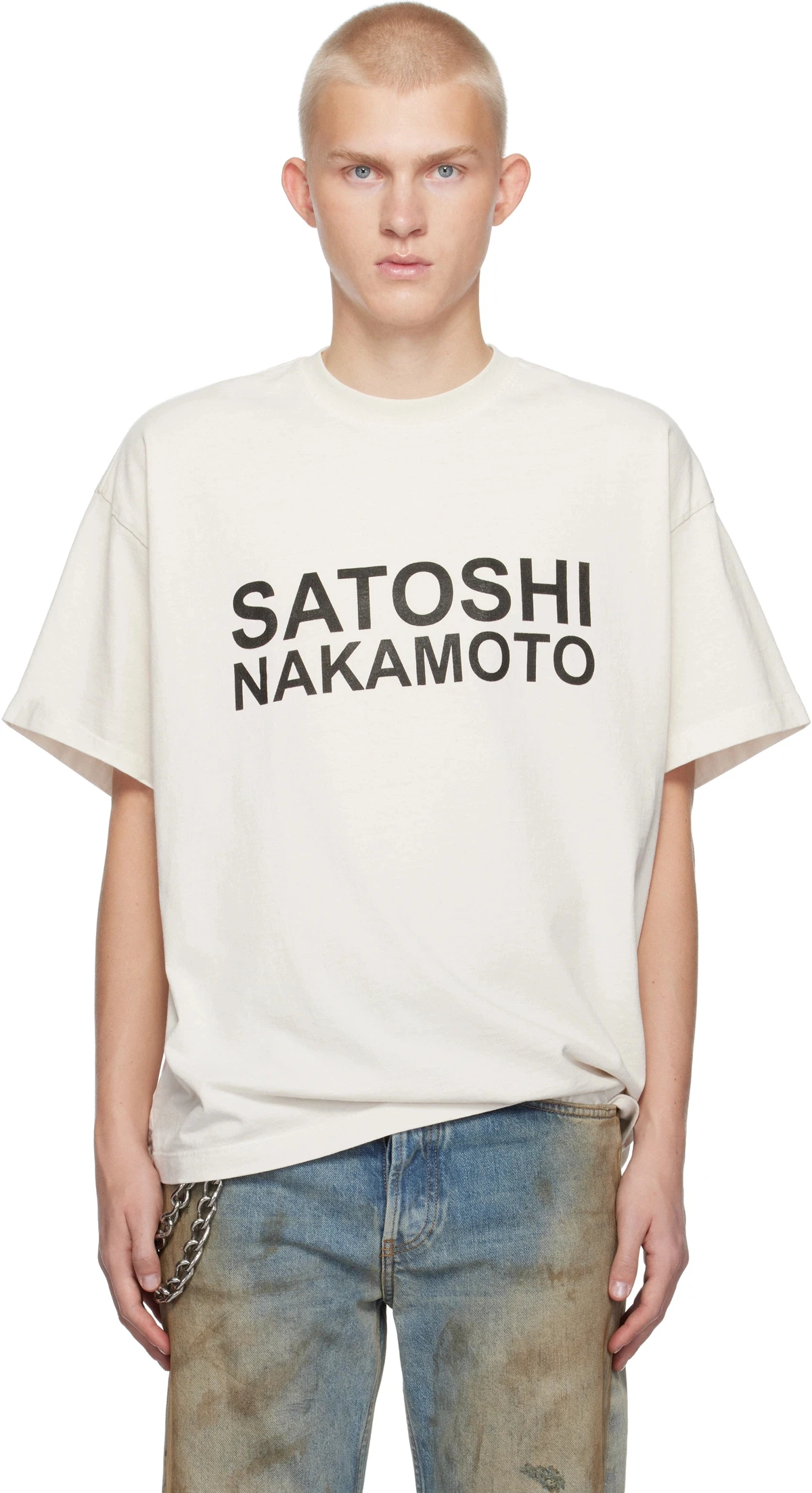 Vintage Satoshi Nakamoto Text Print T-shirt Men Oversized Loose Short Sleeve Tee Unisex Hip Hop Streetwear Casual Cotton T Shirt