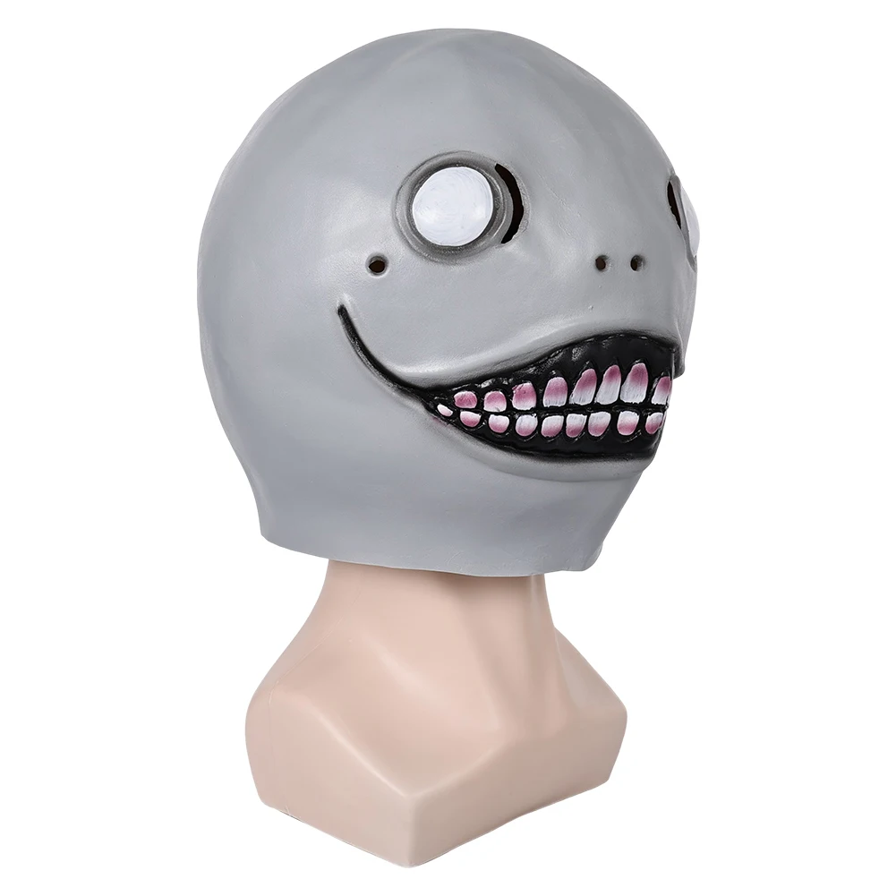 Emil casco de látex para Cosplay, máscara de Anime NieR, accesorios de disfraz de Automata, accesorio divertido para fiesta de Halloween para hombres y adultos