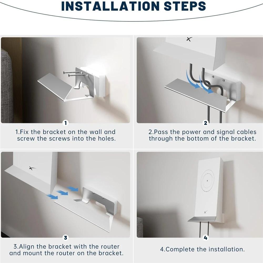 StarLink-Suporte de Parede para Router Mesh, Suporte de Proteção, Star Link Internet Kit, WiFi, V2