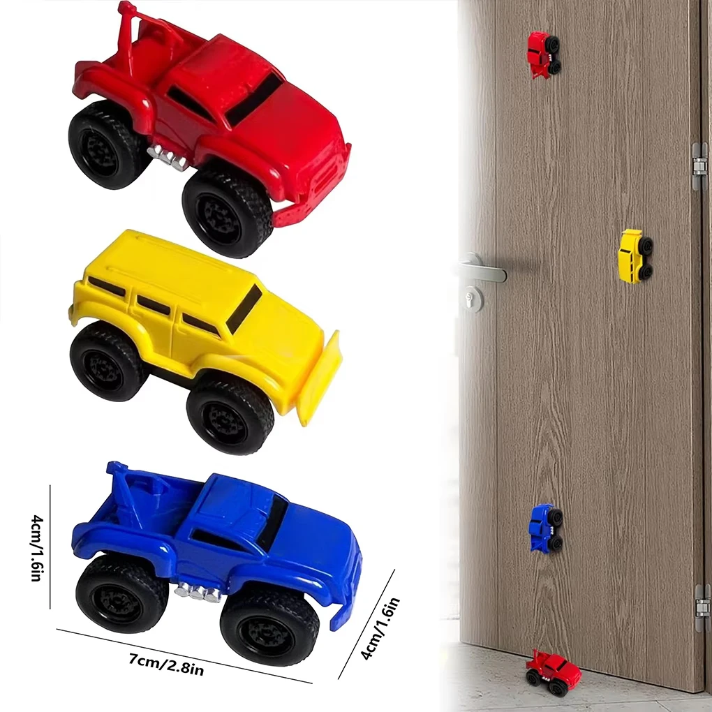 

3Pcs Magnetic Wall Climbing Toy Car Anti-gravity Wall Climbing Inertial Magnetic Suspension Car Kid Puzzle Decompression Toy