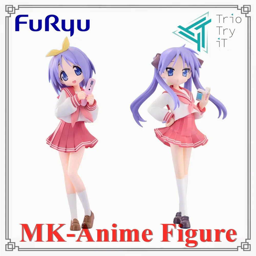 

Оригинальная фигурка FuRyu Trio-Try-iT Lucky Star: Хираги Кагами и Хираги Цукаса, коллекционная модель, игрушка из ПВХ