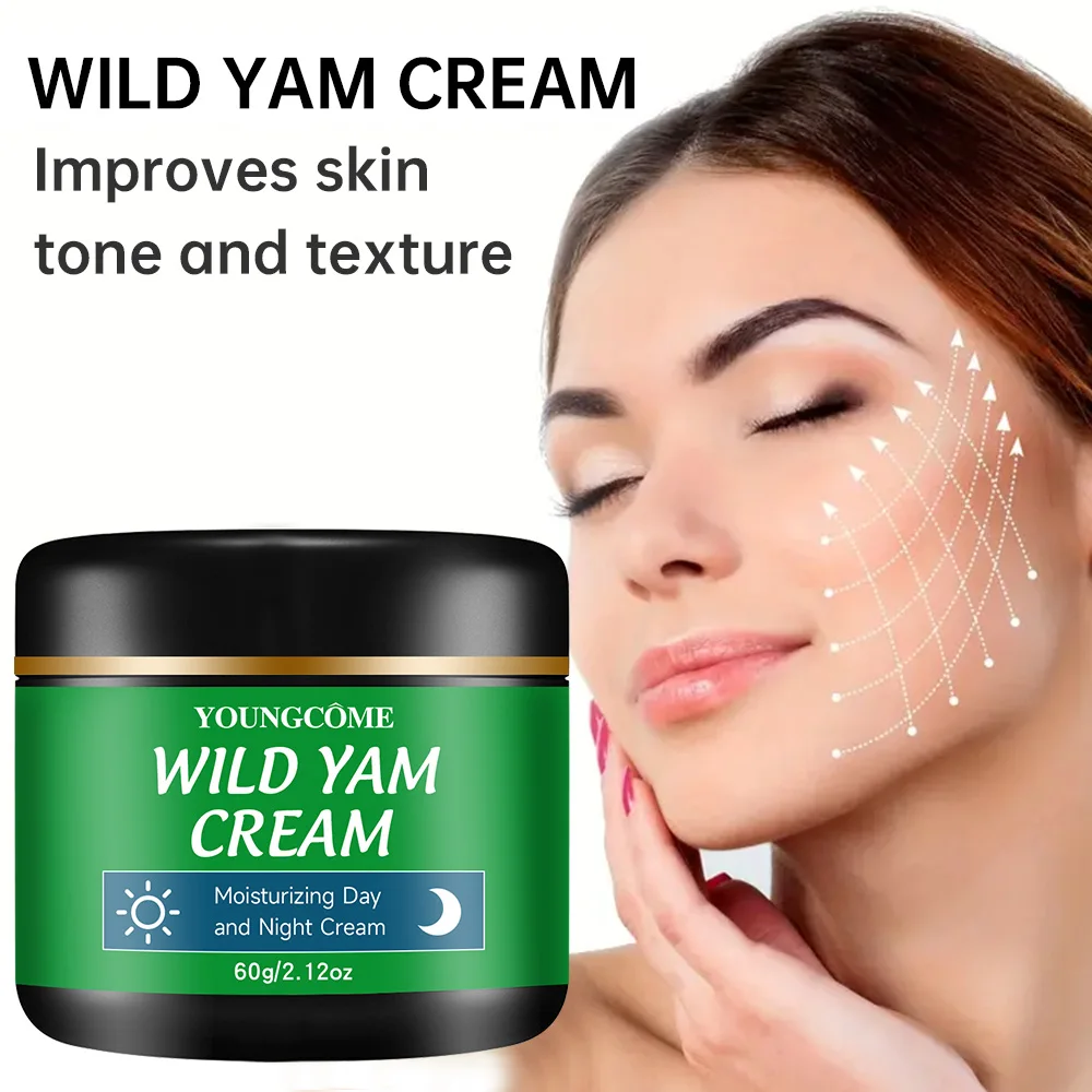 

YOUNGCOME Wild Yam moisturizing day and night cream,Whitens and Moisturizes Facial Skin face cream Repairs damaged facial skin