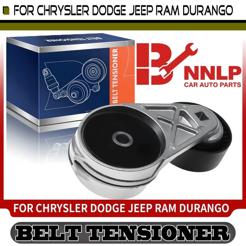 

Belt Tensioner Assy with Pulley for Chrysler Dodge Challenger Jeep Ram 1500 2500 4861660AA, 04593817AB, 04861528AC, 7B0903315