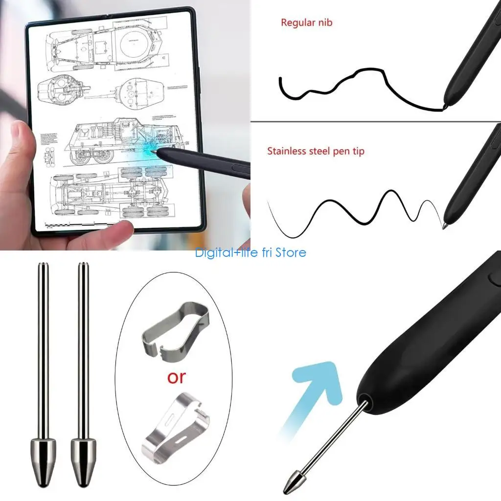 E06D Removal Tweezers Touch Pen Tips Nibs Replacement for Tab S7+ NOTE10 20