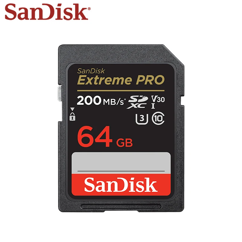 SanDisk Extreme Pro SD 카드 512GB 메모리 카드 256GB 플래시 카드 128GB 클래스 10 U3 64GB SDXC SDHC 32GB SD 카드 (디지털 카메라 용)