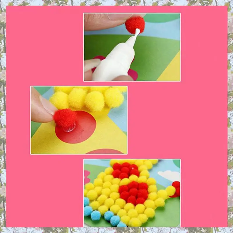 

X18A-1000 Pcs 10Mm Soft Round Pompoms Ball Mixed Color DIY Decoration Craft Making And Hobby Supplies