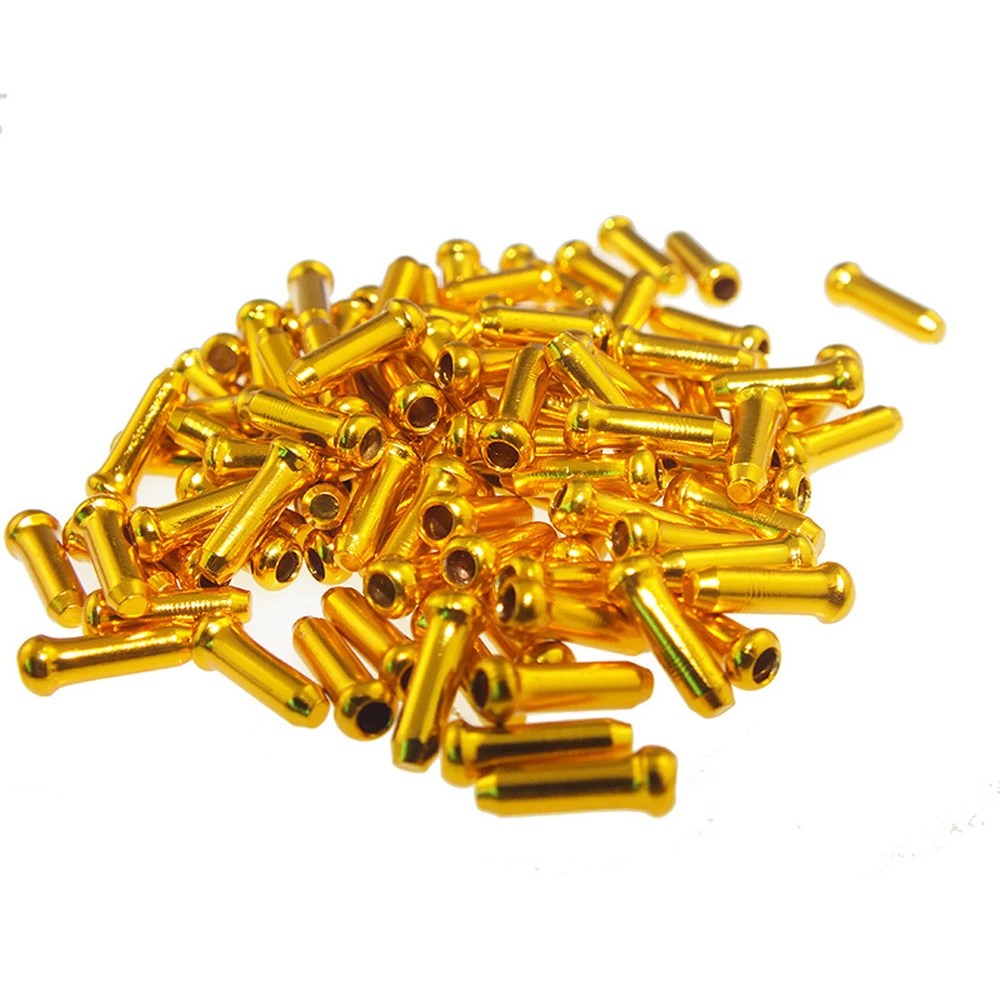 

installation Aluminium Solid Color Derailleur Shift Cables Brake Shifter Cables End Caps Inner Cable Tips Bicycle line tail cap