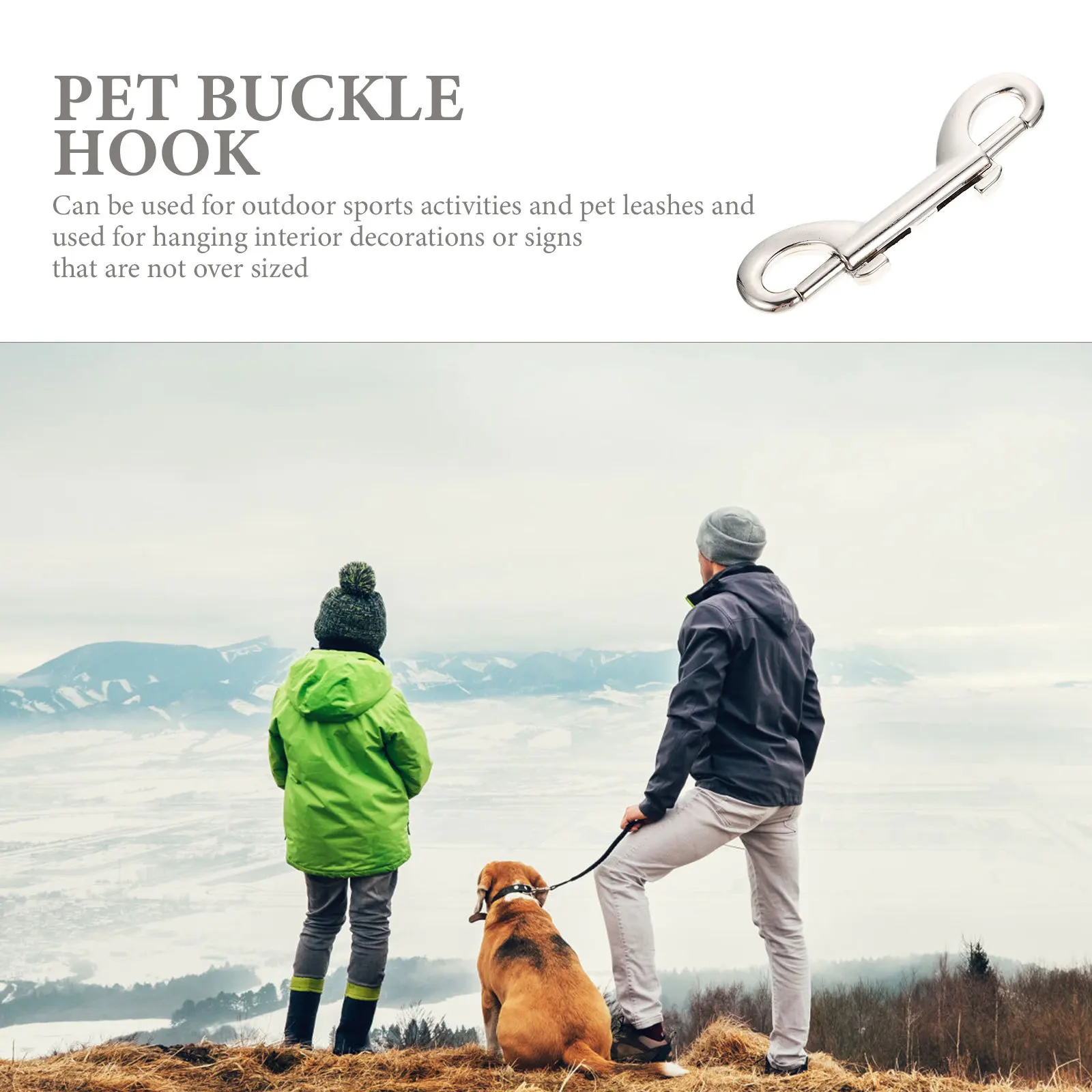 

6Pcs Pet Leash Zinc Alloy Snap Hooks DIY Clasps Luggage Straps Backpack Buckles Easy Carry Store Dog Collars Purse Zippering