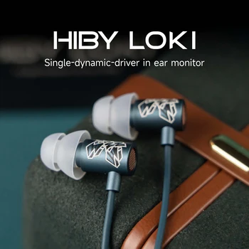 HiBy Loki PU + PEEK 복합 다이어프램 다이나믹 드라이버 이어폰, 하이파이 오디오 인이어 IEM 고품질 딥 베이스, 음악 게임 DAP 