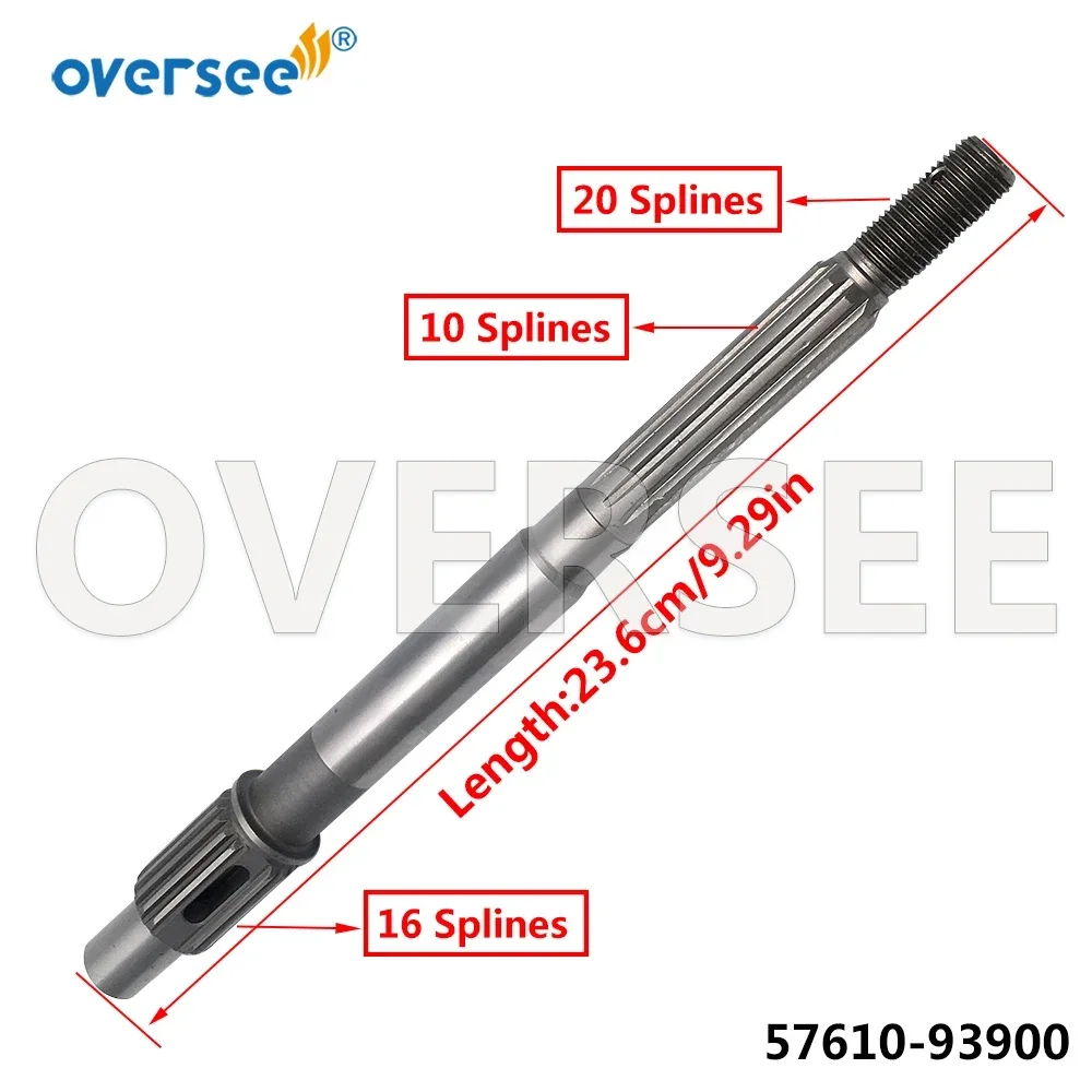 

Oversee 57610-93900 Propeller Shaft For Suzuki Outboard Motor 2T 4T 15HP 9.9HP 57610-93901 57600-90L00