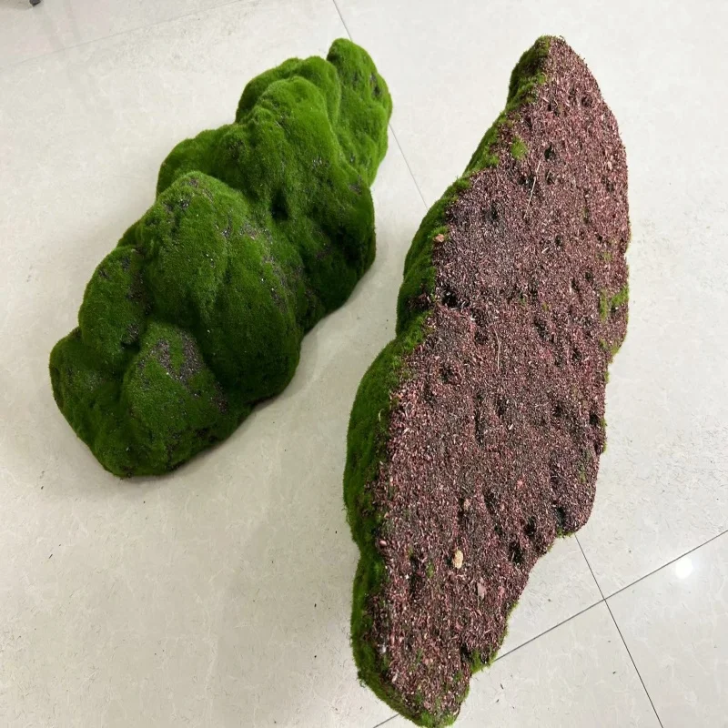 

Plant Fluff Moss Stone Green Plant Wall Moss Block Artificial Stone Room Decoration Aesthetics Artificial Plant Pot
