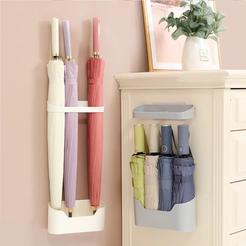 

Wall Mounted Umbrella Storage Rack Household Indoor Umbrella Drain Frame Detachable Umbrella Holder Shelf Storage Supplies