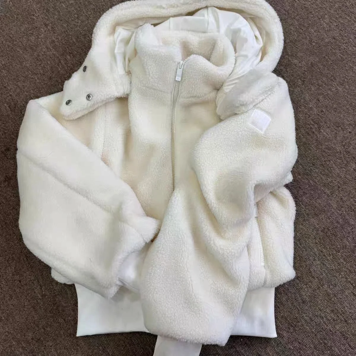 

lo ort Lamb Fur Hooded Cotton Jaet Women's Winter New Sle Slimming Open Cardigan Outerwear Korean Version Loose Fit