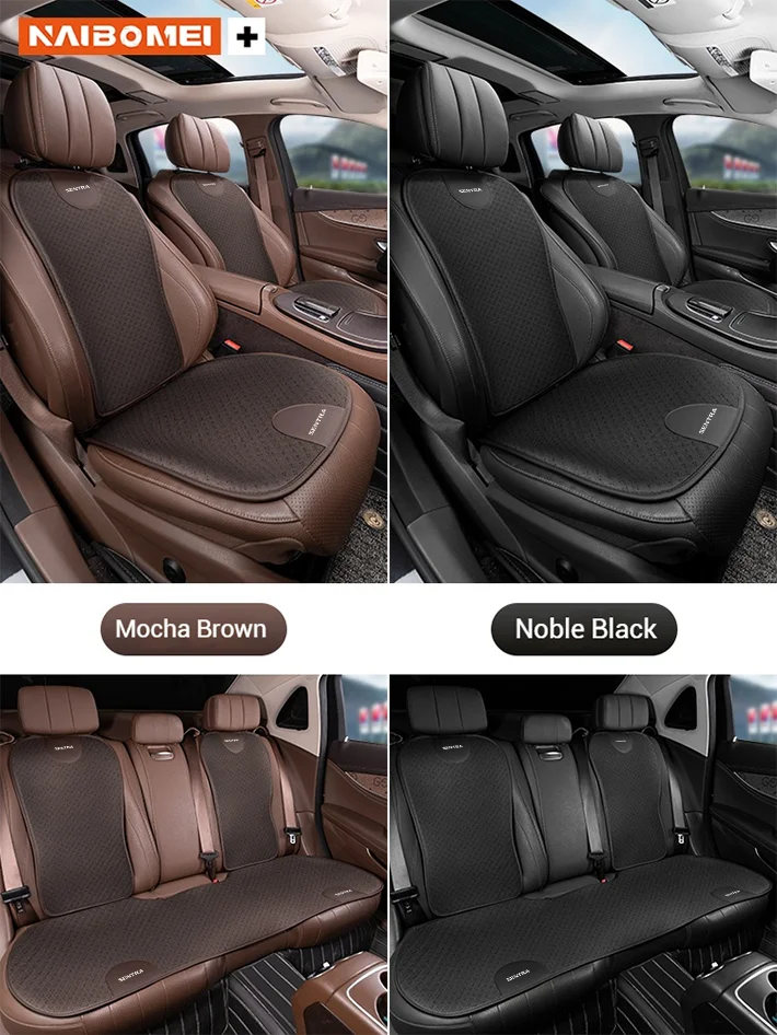 Car Seat Cushion Ice Silk Breathable Car Front Rear Seat Protection Pad Seat Cover Four Seasons Universal For Nissan Sentra